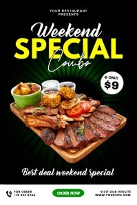 Weekend Set Menu Design Weekend special menu Template | PosterMyWall