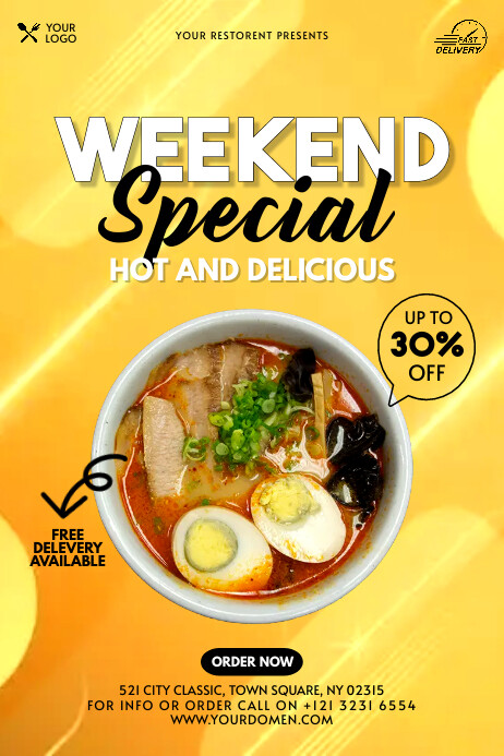 Weekend Menu Text Copy of Weekend special menu | PosterMyWall
