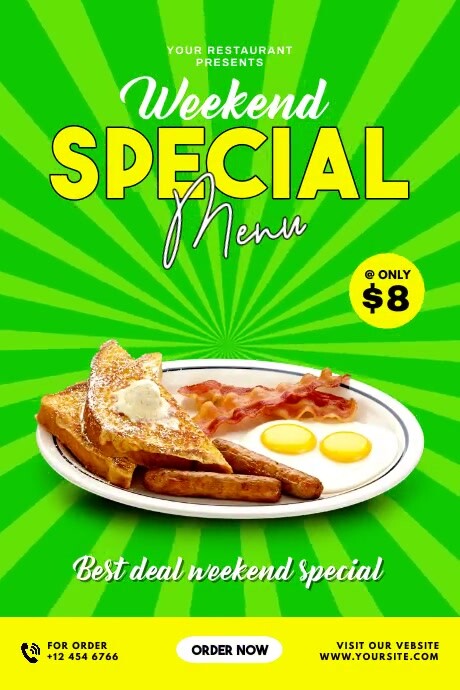 Copy of Weekend special menu | PosterMyWall
