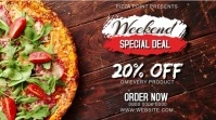 Weekend Special Pizza Discount Digital Displa template