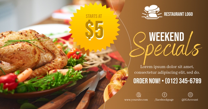 Copy of Weekend Specials Restaurant Menu | PosterMyWall
