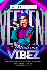 Weekend Night Video Poster Template | PosterMyWall