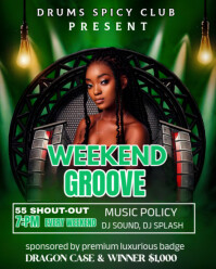 Weekend Vibes Party  Instagram Portrait template