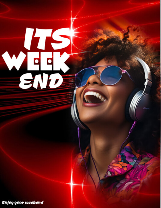 Weekend vibes poster design Template | PosterMyWall