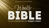 Weekly Bible Study blog header video template