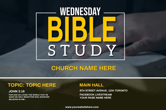 Weekly Bible Study Flyer Template PosterMyWall weekly-bible-study-flyer-template-postermywall