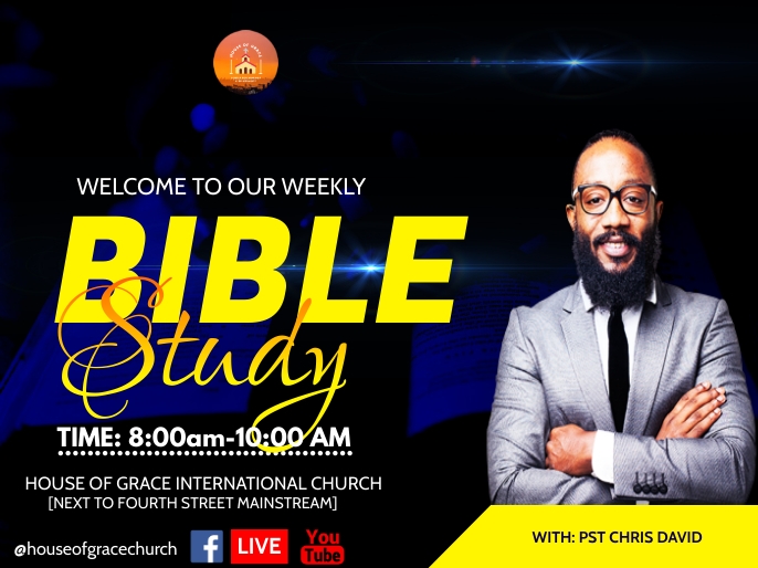 Weekly Bible Study Poster Template PosterMyWall Weekly bible study poster template postermywall
