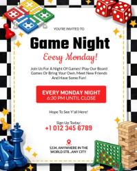 Blanc Game Night Instagram Portrait Template