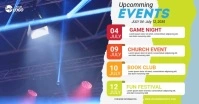 weekly event schedule template Immagine condivisa di Facebook