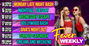 Weekly Fever Schedule Flyer ภาพที่แชร์บน Facebook template