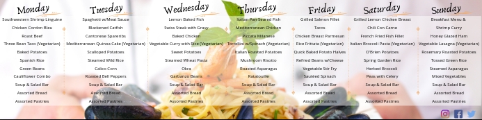 Weekly Menu Template | PosterMyWall