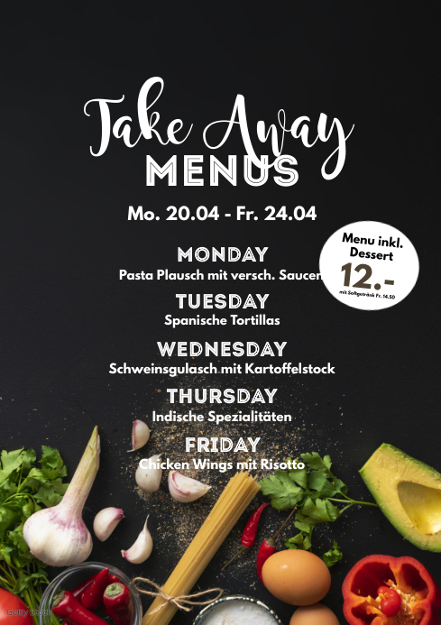 Weekly Menu Plan Poster Flyer Restaurant Ad Template | PosterMyWall
