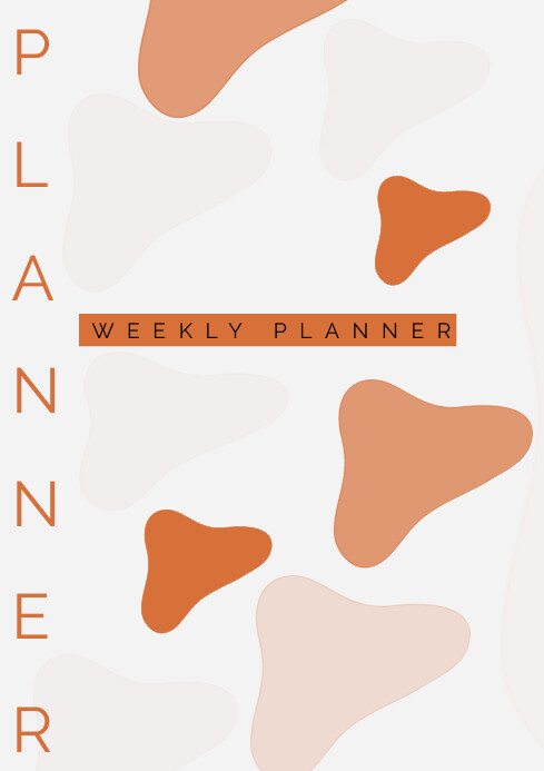 WEEKLY PLANNER COVER Template | PosterMyWall