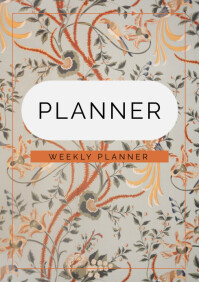 WEEKLY PLANNER COVER Template | PosterMyWall