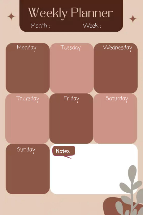 Weekly Planner Design Template | PosterMyWall