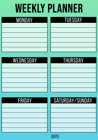 Weekly To Do List Planner Printable Template PosterMyWall