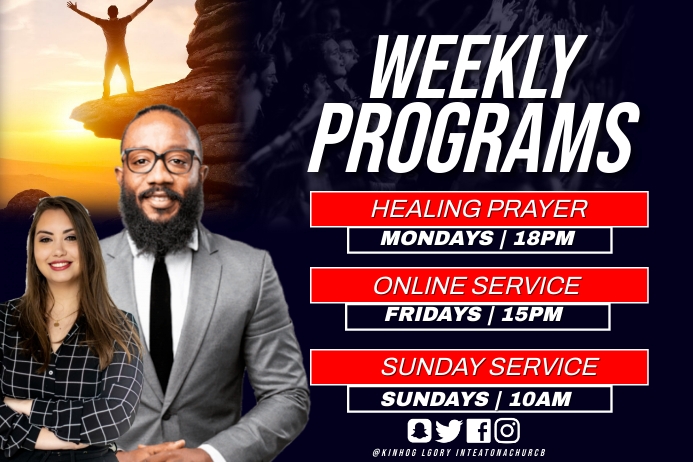 weekly programs Template | PosterMyWall