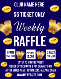 Raffle Ticket contest flyers Template | PosterMyWall