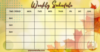 Weekly schedule Facebook Shared Image template