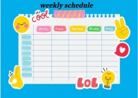 schedule poster design template | PosterMyWall