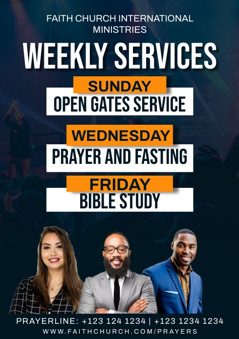 Weekly Service Animation Photo Copy of Weekly service | PosterMyWall