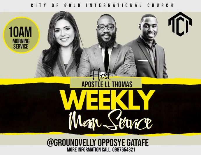 Weekley Service Templete Copy of weekly service | PosterMyWall