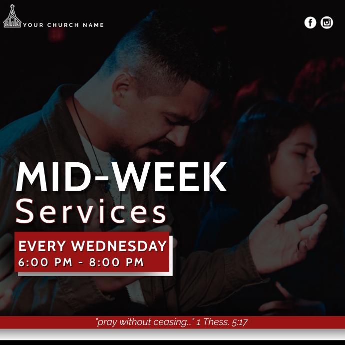 Weekly service Template | PosterMyWall