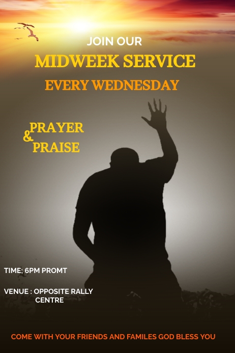 WEEKLY SERVICE Template | PosterMyWall