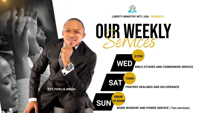 weekly service Template | PosterMyWall