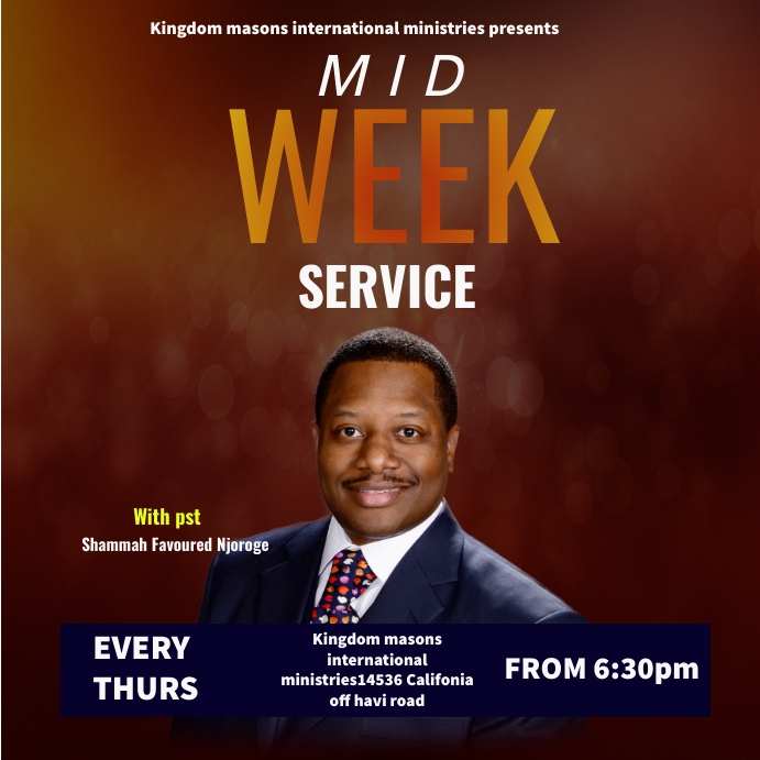 weekly service flyer poster template | PosterMyWall