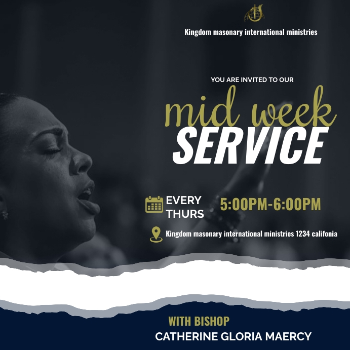 Weekley Service Templete Copy of weekly service template | PosterMyWall