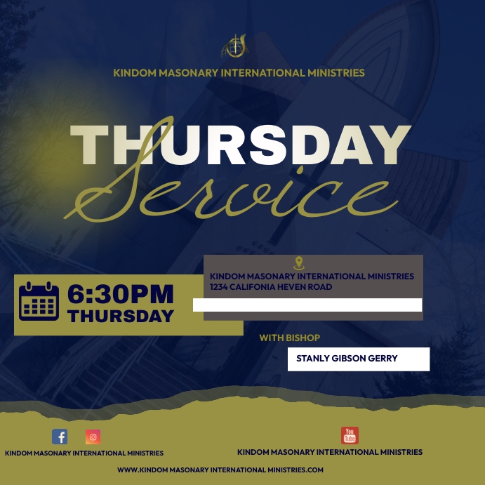 weekly service template | PosterMyWall