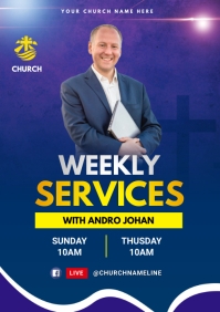 weekly service Template | PosterMyWall