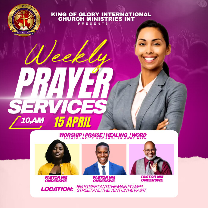 Weekly Service Animation Photo Copy of Weekly services | PosterMyWall