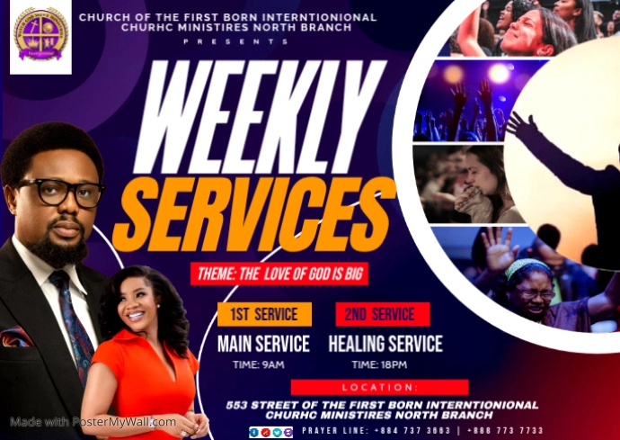 Modèle weekly services | PosterMyWall