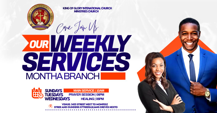 weekly services Template | PosterMyWall