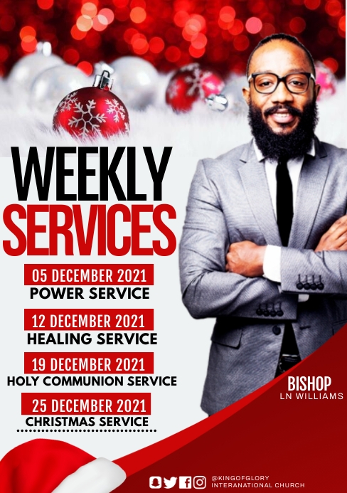 weekly services Flyer Template | PosterMyWall