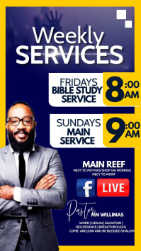 Weekly services Template | PosterMyWall