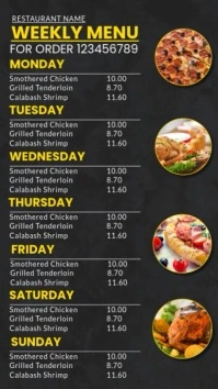 Weekly Special Menu Instagram Story template