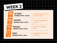Orange Tutoring Schedule Flyer Template - Page 3