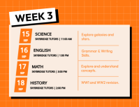 Orange Tutoring Schedule Flyer Template - Page 4