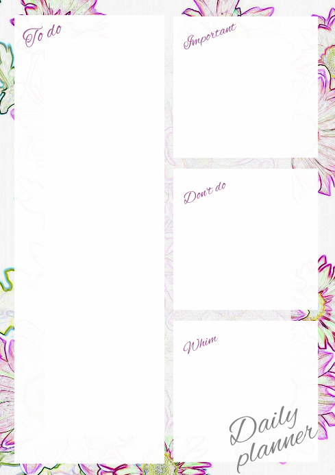 Daily Planner Design Template PosterMyWall
