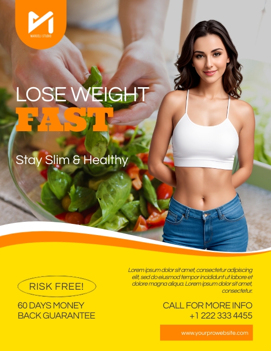 Weight Loss Diet Flyer Template PosterMyWall