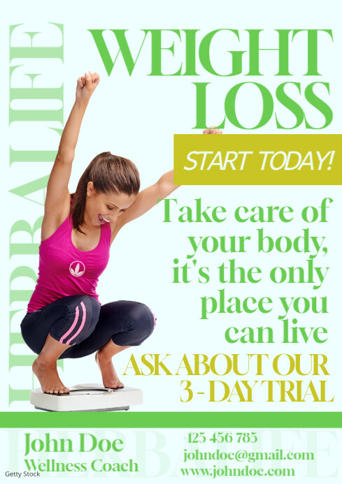 Image 1 for Weight Loss Challenge Flyer Template