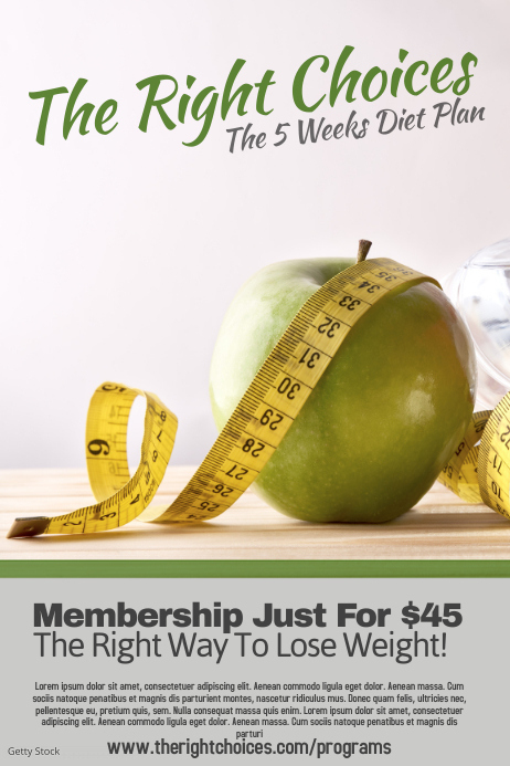 Weight Loss Poster Template PosterMyWall
