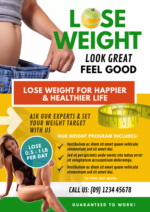 Image 12 for Weight Loss Challenge Flyer Template