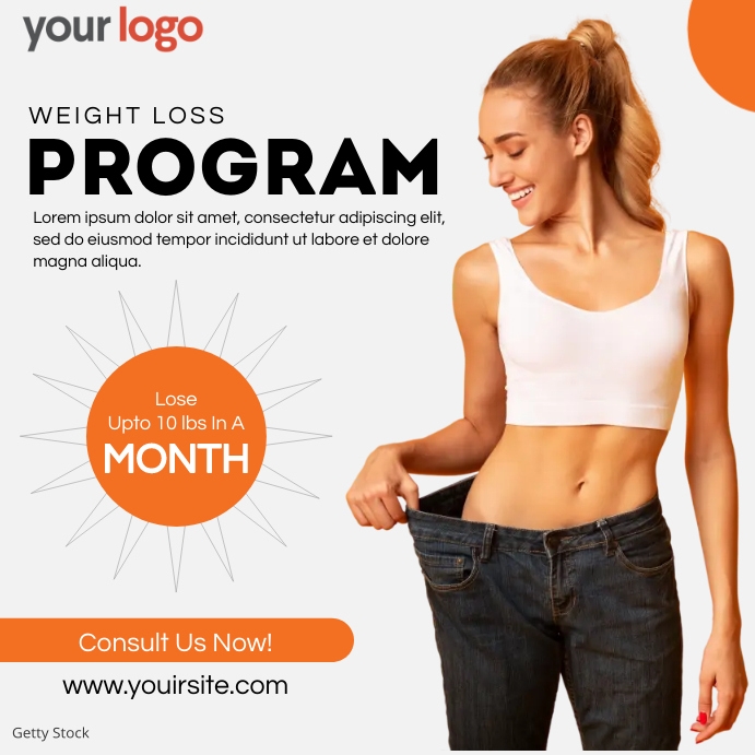 Weight Loss Program Instagram Promo Post Template | PosterMyWall