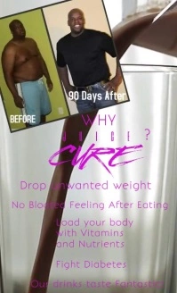 Weight loss Smoothie flyer US Legal template