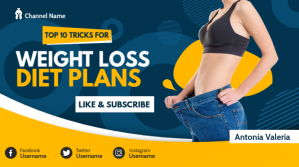 weight loss tricks youtube video thumbnail template