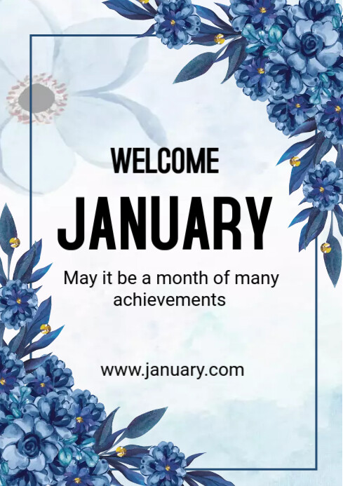 welcom january template | PosterMyWall